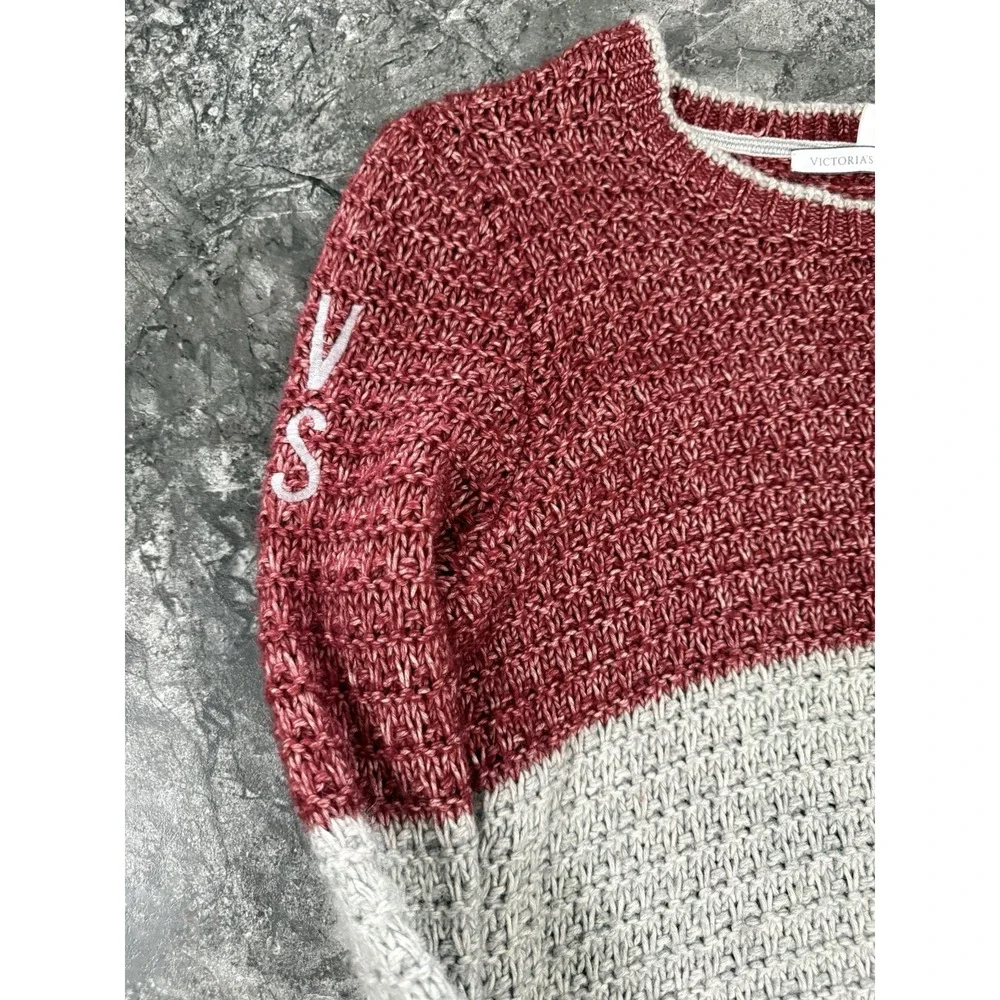 Victorias‎ Secret Womens Wool Alpaca Blend Chunky Knit Oversized Sweater Small - Picture 4 of 10
